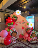 Strawberry Balloons Arch Garland Kit, 135PCS Red and Pink Balloons with Strawberry Daisy Foil Balloons for Sweet Girl Berry First Birthday Decor Baby Shower Themed Party Decorations by CozyNest Decor