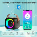 Mini Karaoke Machine, Portable Bluetooth Karaoke Speaker with 2 Wireless Microphones and Party Lights for Kids and Adults, Birthday Gifts for Girls Boys Family Home Party by TinyTreasures Baby Boutique