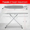 Ironing Board Full Size 54" L x 13" W, Foldable & Adjustable Height Iron Board with Heat-Resistant Cover and Iron Rest, Sturdy & Space-Saving Ironing Table for Home by CozyNest Decor