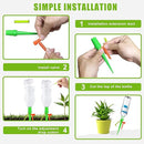 New Upgrade Plant Self Watering Spikes Devices, Plant Drip Irrigation System with Slow Release Control Valve Switch - Adjustable Watering Devices for Outdoor Indoor Garden Plants (16, Orange+Green) by GreenHaven Gardens