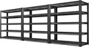 REIBII Garage Shelving 3000LBS, Heavy Duty Storage Shelves, Adjustable Industrial Metal Shelving Unit for Garage, Basement, Pantry, Warehouse,Commercial, 36" W x 16" D x 72" H, 3 Pack by GreenHaven Gardens