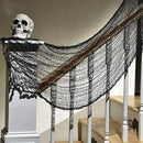 Biubee 5Pcs Halloween Black Creepy Cloth - Spooky Gauze Fabric Cloth for Haunted Horror House Halloween Party Doorway Outdoors Decoration (30" × 72") by CozyNest Decor