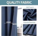 ChrisDowa Blackout Curtains 72 inches Long for Bedroom - 2 Panels Set Grommet Thermal Insulated Room Darkening Curtains for Living Room (Stone Blue, 42 x 72 Inch) by CozyNest Decor