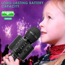 KIDWILL Wireless Bluetooth Karaoke Microphone for Kids and Adults, 5-in-1 Portable Handheld Karaoke Mic Speaker Player Recorder with Adjustable Remix FM Radio for Girls Boys Teens Adults by TinyTreasures Baby Boutique