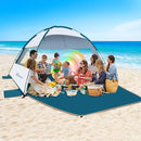 COMMOUDS Beach Tent Sun Shade for 3/4-5/6-7/8-10 Person, UPF 50+ Beach Sun Shelter Canopy Tent, Lightweight, Easy Set Up and Carry by TinyTreasures Baby Boutique