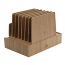 Bamboo Desktop File Organizer & Large Storage Drawer Combo | 7-Slot Paper Sorter & Monitor Stand Set for Home Office Organization by MobilevisionUS