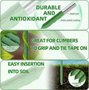 Garden Stakes 16 Inch 70 Pack, Diy 4ft 5ft 6ft 7ft 8ft Tomato Stakes Plastic Coated Metal Plant Sticks Stakes Supports with 40 Connectors 30 Rotatable Clips for Indoor Outdoor Plants Vegetable by GreenHaven Gardens