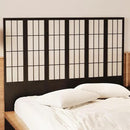 Room Divider, 66.9Inch Tall Japanese Shoji Style Folding Wood Screen with Double Hinges for Home Office Bedroom Hotel Decoration (6Panels, Black) by CozyNest Decor