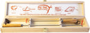Jaccard Original Combo Pack with Wooden Gift Box, 12"/19", PigTail Food Flipper, Stainless Steel by GreenHaven Gardens