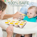 3 Pcs Baby Food Storage Container 12 Cup Silicone Baby Food Freezer Tray with Lid Stackable Reusable Silicone Freezer Tray for Food Vegetable Fruit Puree and Breast Milk(Colorful) by TinyTreasures Baby Boutique