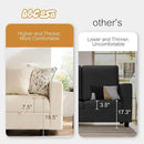 38.5 Oversized Accent Chair with Storage Ivory Corduroy Set of 2, Single Modern Accent Sofa with Arms Chair for Apartment Living Room (21" Deep Seat) by CozyNest Decor