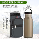 icolor Water Bottle Carrier Bag with Strap 25/32/40 oz Crossbody Bottle Holder with Phone Pocket Sling Sleeve Insulated Neoprene Water Bottle Pouch for Walking Travelling by TinyTreasures Baby Boutique