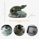 Garden Statue Crocodile,Solar Crocodile Decor for Outdoor,Resin Crocodiles Figurine with Solar Light for Patio,Balcony,Yard,Lawn Ornament,Perfect Garden Gift by GreenHaven Gardens
