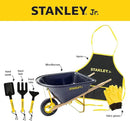 Stanley Jr. Kids Wheelbarrow Set – 6-Piece Durable Toddler Wheelbarrow & Garden Tools – Child Outdoor Toy for Ages 3+ – Fun, Educational Backyard Play with Apron, Gloves & Tools by GreenHaven Gardens