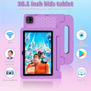 Tablet for Kids, 10.1 inch IPS HD Touchscreen Android 14 64 GB Storage, 8GB RAM, Octa Core Kids Tablet, Parental Controls, 12-hr Battery, WiFi, GPS - Purple by TinyTreasures Baby Boutique
