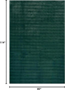 nuLOOM Jeni Checkered 7'6" x 9'6" Machine Washable Area Rug for Living Room Bedroom Dining Room Kitchen, Hunter Green by CozyNest Decor