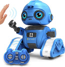 Robot Toys for Boys and Girls, Rechargeable Remote Control Robot with Auto-Demonstration, Light Projection, Dance Moves, Music, and Gesture Sensing –Toy Robot Gifts for 3,4,5,6 Year old Boys (Blue) by TinyTreasures Baby Boutique