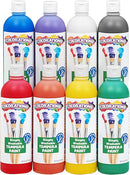 Colorations Paraben-Free Simply Washable Tempera Paint, Rainbow Plus 8 Pack, Matte Finish, Classroom Supplies, Vibrant Colors, Non-Toxic, Washes Off Easily, School, Craft, Art Supply Set, Each 16oz by TinyTreasures Baby Boutique