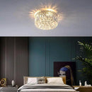 4-Light Crystal Flush Mount Chandelier Light Fixture with K9 Crystals Modern Ceiling Lights Elegant Pendant Lamp for Bedroom,Hallway,Bar,Living Room,Dining Room,H5.9 xW13.7(Bulbs Not Included) by CozyNest Decor