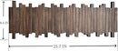 Natural Wood Wall Mounted Piano Coat Rack| Coat Rack Wall Mount| Flip Down Wall Hook Rack 7 Hooks| Entryway Wall Art Hook,Made of Acacia Wood (Wood Wax Oil Dyed Walnut Color).Wall Art by CozyNest Decor