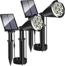 Solar Spot Lights for Outside, Waterproof Solar Spot Lights Dusk to Dawn, Solar Landscape Lights Solar Powered Lights for Garden Porch Walkway Patio (2 Pack) by GreenHaven Gardens