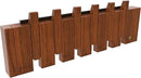 Wall Mounted Piano Key Hanger | Flip Style Hook | Entrance Wall Art Hook, Made of Oak Wood (3 Times Painted, 4 Times Polished) (LED Walnut, 6Hooks) by CozyNest Decor