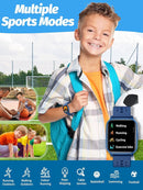 Kids Smart Watch, Smart Watch for Kids 4-16 Years Old with Sleep Mode, 19 Sports Mode, Pedometer, Birthday Gift for Boys Girls, Blue by TinyTreasures Baby Boutique