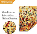 Louise Maelys Welcome Fall Garden Flag 12x18 Double Sided, Small Burlap Autumn Maple Tree Birds Thanksgiving Outside Outdoor House Yard Decor by GreenHaven Gardens