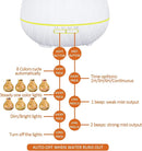 BZseed Aromatherapy Essential Oil Diffuser 550ml 12 Hours White Wood Grain Aroma Diffuser with Timer for Large Room, Home, Baby Bedroom, Waterless Auto Shut-Off, 7 Colors Lights Changing by TinyTreasures Baby Boutique
