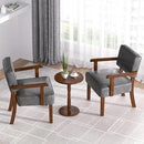 Accent Chair, PU Leather Oversized Living Room Chairs with Soft Seat and Armrests, Armchair for Bedroom, Dinning, Reading and Waiting Rooms (Leather Gray) by CozyNest Decor