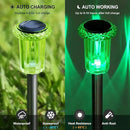 DenicMic Halloween Solar Lights Outdoor 10 Pack Green LED Waterproof Yard Garden Patio Backyard Pathway Walkway Landscape Lawn Outside Halloween Decorations Outdoor by CozyNest Decor