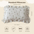 BuLuTu Muslin Toddler Pillowcase for Toddler Bed, Soft Breathable Standard Size Pillow Cover 20"x26", Animal Gray Bunny Toddler Pillow Case for Girls Boys Kids 1 2 3 4 5 6 Year Old, Envelope Closure by TinyTreasures Baby Boutique