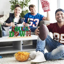 COCHIE Metal Football Touchdown Sign, Green Super Football Bowl Game Tailgate Party Decorations for Home, Office, Shelf, Mantel, Indoor, Touch Down Table Toppers Decor (Superbowl) by CozyNest Decor