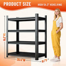 Heavy Duty 4-Tier Steel Shelving Unit, 2000LB Capacity Adjustable Storage Rack for Garage, Warehouse & Basement, Easy Tool-Free Assembly（54.3''H x 39.4W x 15.7''D） by GreenHaven Gardens