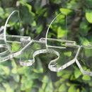 Tableclothsfactory 5ft Clear Acrylic 5-Tier Wine Glass Stemware Rack, Champagne Flute Holder Wall Stand by CozyNest Decor