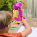 Kids Projection Drawing Toy,Smart Drawing Projector Toys，Trace and Draw Projector for Kids,with 32cartoon patters and 12color Brushes, Kid Learn to Draw and Sketcher (Pink) by TinyTreasures Baby Boutique