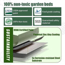 6.5X2X1.4 FT Raised Garden Bed for Outdoors - Galvanized Planter Raised Beds, Metal Planter Box for Vegetables,Flowers, Herbs, and Succulents(Light Green) by GreenHaven Gardens