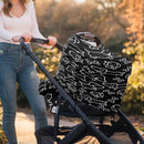 Binienty Dachshund Print Car Seat Cover for Babies Multi Use Nursing Cover for Newborn Boys Girls Soft Breathable Newborn Carrier/Stroller/Shopping Car by TinyTreasures Baby Boutique