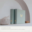 Elegant Linen Photo Album - 200 Acid-Free Pockets for 4x6 Pics - Perfect for Weddings & Gifts by TinyTreasures Baby Boutique