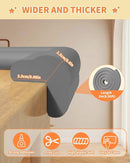 Edge Corner Protector Baby Proofing, 6.56FT 0.6'' Thicken L-Shape Furniture Fireplace Safety Bumper Guard with 6 Corners, Pre-Taped, Soft NBR Rubber Foam, Table Edge Protector for Baby (Grey) by TinyTreasures Baby Boutique