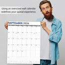GuassLee Large Wall Calendar 2025-2026, 22"x15" Vertical Wall Calendar 2025, Jun. 2025 to Dec. 2026, 19-Month Paper Hanging Planner Wall with Julian Date for Office Home Planning & Organizing by TinyTreasures Baby Boutique