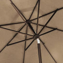 EliteShade USA 10-Year-Non-Fading 10Ft Market Umbrella Patio Umbrella Outdoor Table Umbrella with Ventilation, Heather Beige by GreenHaven Gardens