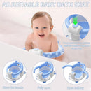 Baby Bath Seat for Babies 6 Months & up, Non-Slip Toddler Bath Seats for Babies Sitting Up, Safe Infant & Newborn Bathtub Chair with 4 Suction Cups & Soft Cushion for Shower,Blue by TinyTreasures Baby Boutique