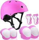 Adjustable Helmet for Ages 3-16 Kids Toddler Boys Girls Youth,Protective Gear with Elbow Knee Wrist Pads for Multi-Sports Skateboarding Bike Riding Scooter Inline skatings Longboard Roller Skate by TinyTreasures Baby Boutique