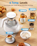 Bottle Warmer comfyer, Baby Bottle Warmer with Night Light & Faster Cooling Fan, Instantly Water Warmer, Tea Kettle Electric with 6 Temperature Control Presets, Feed Baby More Easier and Healthier by TinyTreasures Baby Boutique
