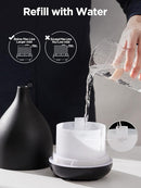 InnoGear Oil Diffuser, 300ML Ceramic Diffuser for Essential Oils Handcrafted Aromatherapy Diffuser Ultrasonic Cool Mist Humidifier with 4 Timers Waterless Auto Off for Room Office, Black by TinyTreasures Baby Boutique