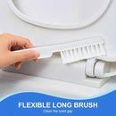 Toilet Brush and Plunger, 3 in 1 Toilet Bowl Brush and Holder with Crevice Cleaning Brush Wall Mounted Household Bathroom Cleaning Tools Combo Set(White-Gray) by CozyNest Decor