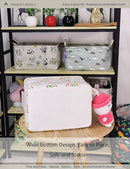 Rectangular Folding Laundry Basket, waterproof Canvas Basket,gift basket,Suitable for children's room,Office,Clothes,Toys Storage (rainbow) by TinyTreasures Baby Boutique