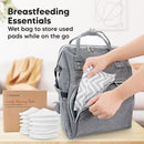 Organic Nursing Pads - 14 Washable Viscose Derived from Bamboo Breastfeeding Pads, Wash Bag, Reusable Breast Pads for Breastfeeding, Nipple Pads for Breastfeeding Essentials(Soft White, M 3.9") by TinyTreasures Baby Boutique
