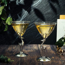 Stag Martini Glasses Set Premium Barware Gift by The Wine Savant